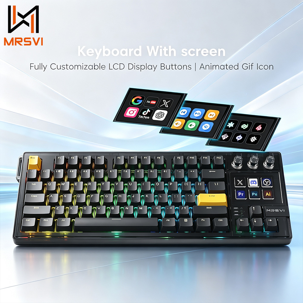 Keyboard Gaming Transparent - لوحة مفاتيح الألعاب الميكانيكية MRSVI K1