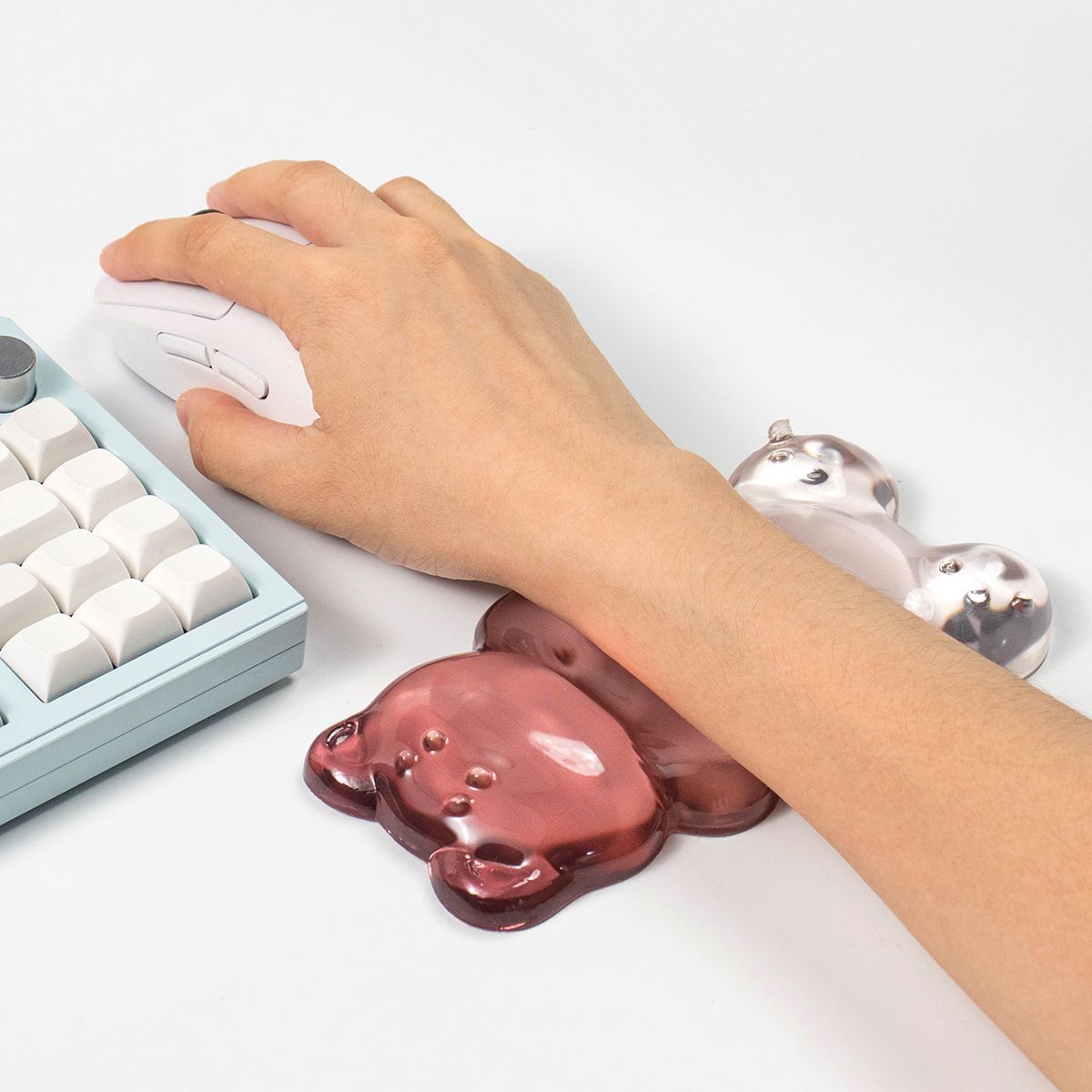Gaming Keyboard Number Pad - مسند معصم على شكل دب لطيف،