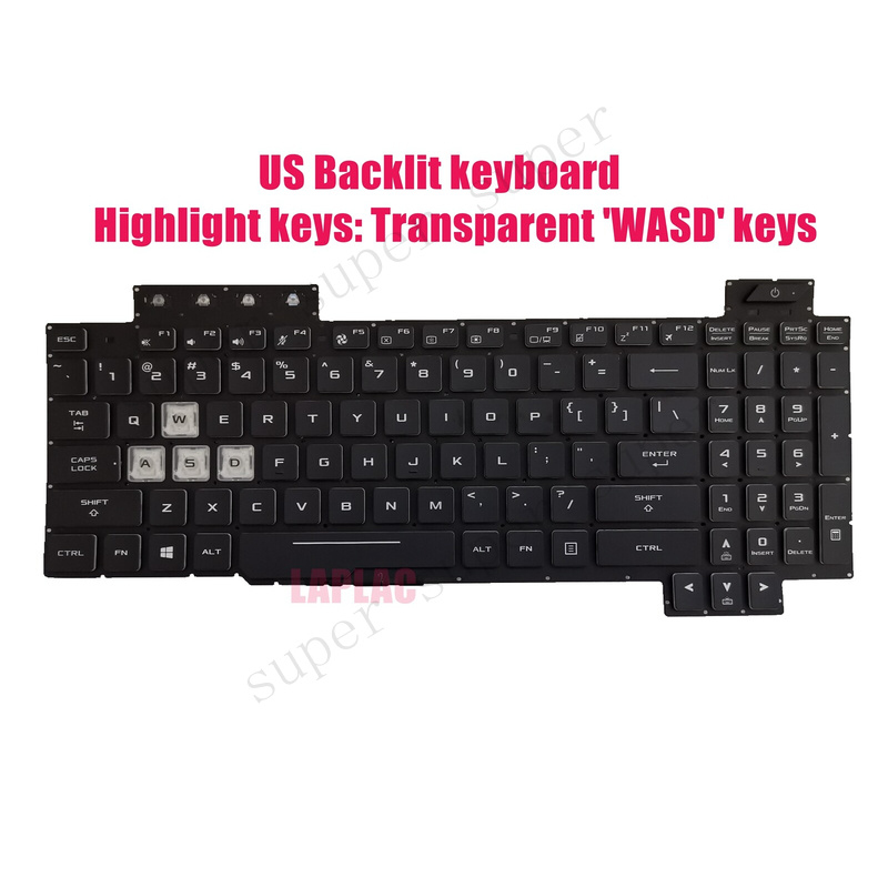 Gaming Keyboard Backlit - لوحة مفاتيح SSS+ US بإضاءة خلفية