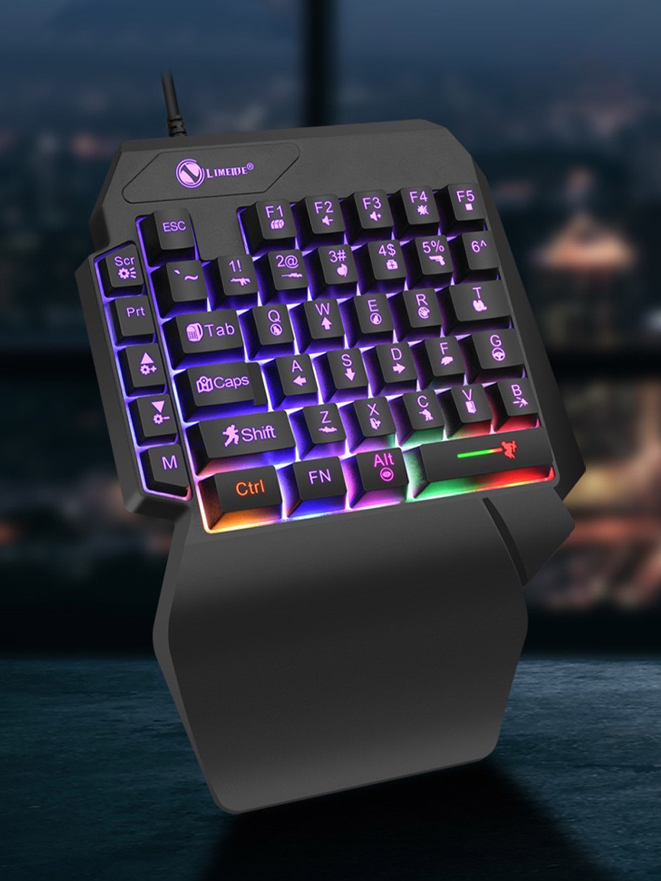 Gaming Keyboard Half - لوحة مفاتيح ميكانيكية سلكية للألعاب خفيفة