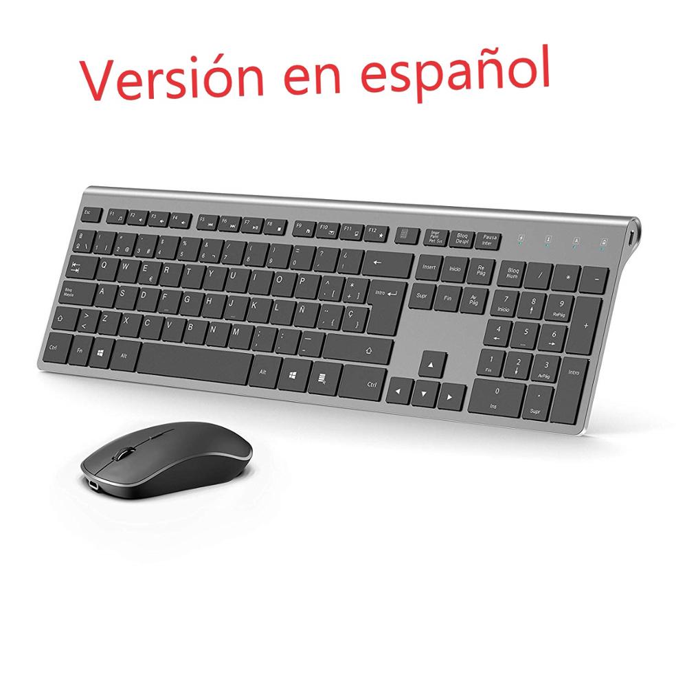 Gaming Keyboard Mouse Combo - مجموعة لوحة مفاتيح وماوس صامتة لاسلكية