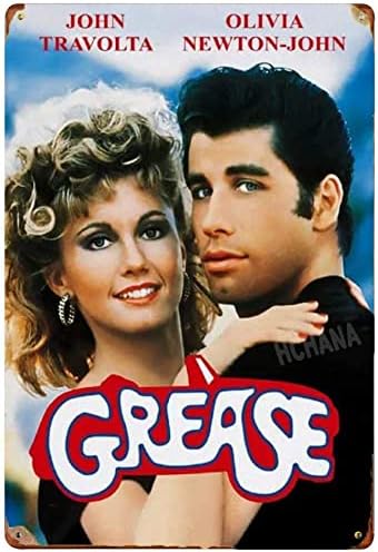 Brass Weight Plate - Grease Classic Movie Tin Sign, Metal