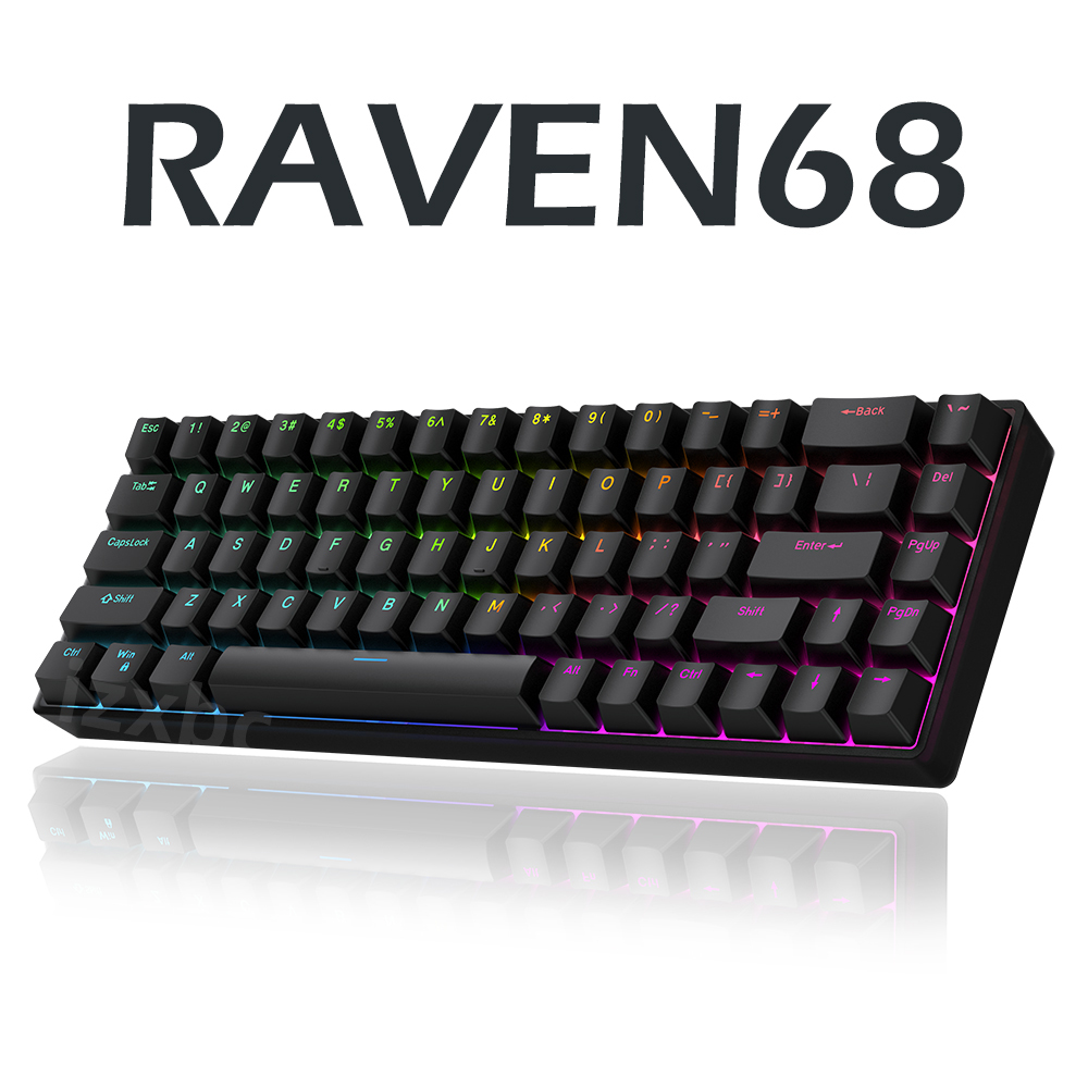Gaming Keyboard Half - لوحة مفاتيح ميكانيكية سلكية من Raven68