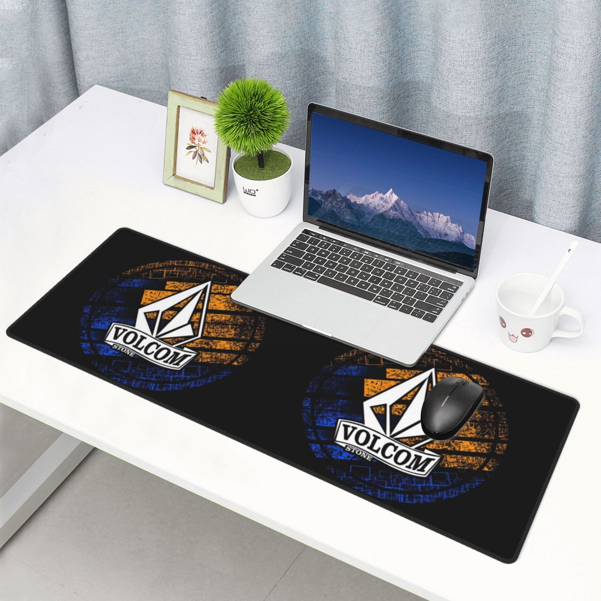 Gaming Keyboard Half - بساط فأرة كبير بنمط نصف الماس