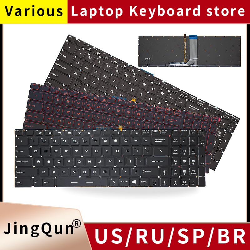 Gaming Keyboard Backlit - الولايات المتحدة/RU/SP/FR/TR/AR/NE لوحة المفاتيح الخلفية ل