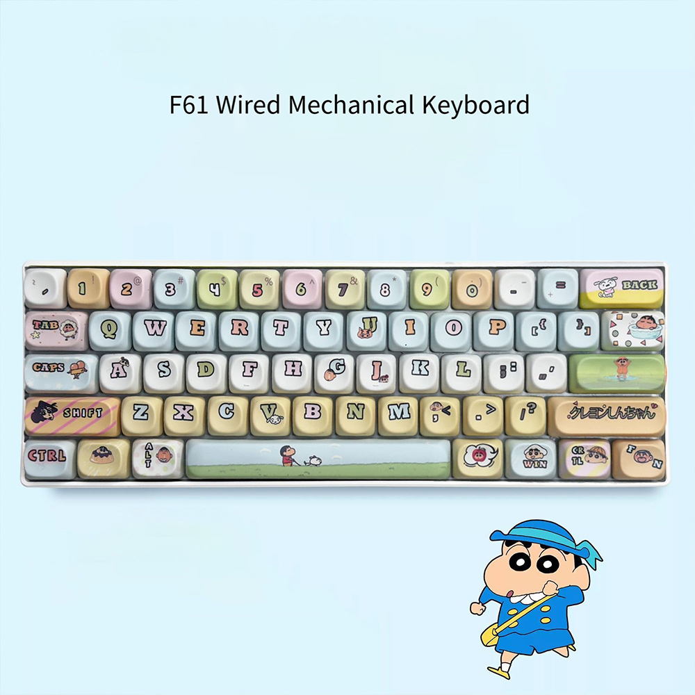 Keyboard Gaming Blue Switch - لوحة مفاتيح ميكانيكية كرايون شين-تشان بـ