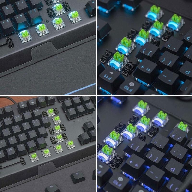 Gaming Keyboard Ergo - 2 قطعة مفاتيح خضراء للوحة مفاتيح