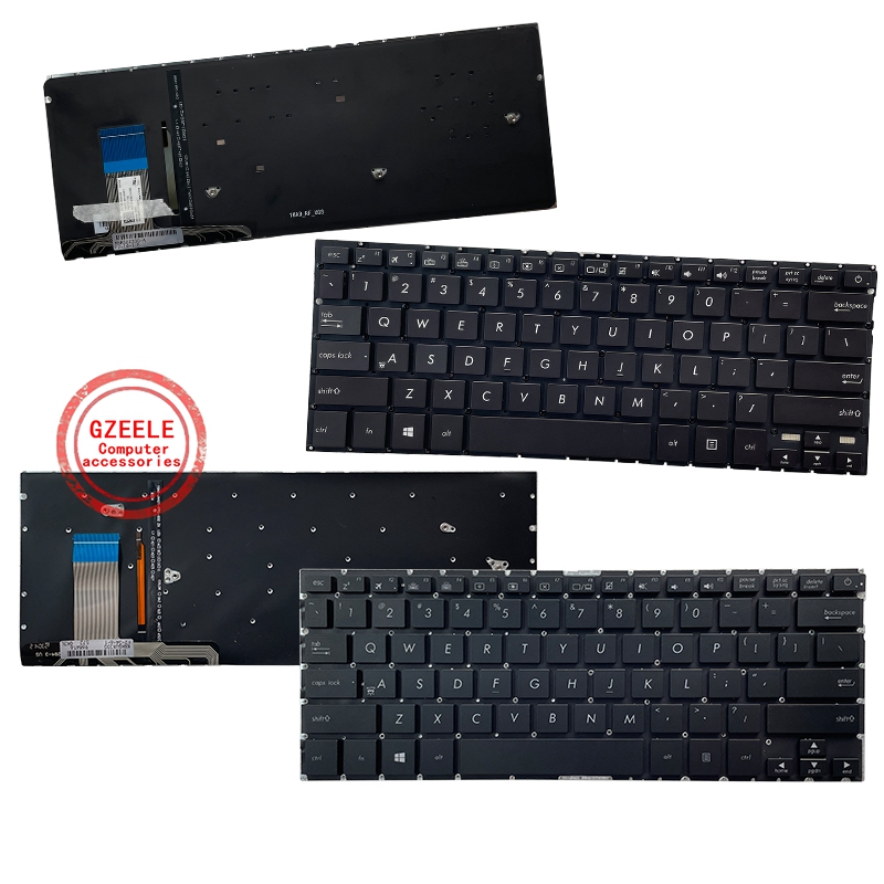 Gaming Keyboard Backlit - لوحة مفاتيح سوداء جديدة للكمبيوتر المحمول