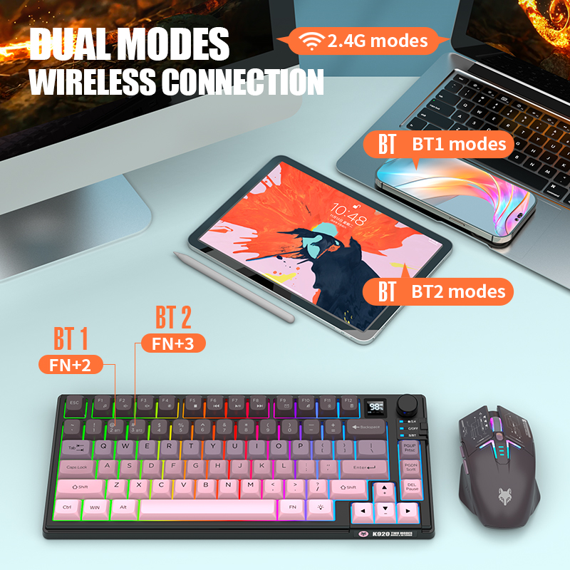 2.4G مجموعة لوحة مفاتيح وماوس  - مراجعة Gaming Keyboard Mouse Combo وسعره