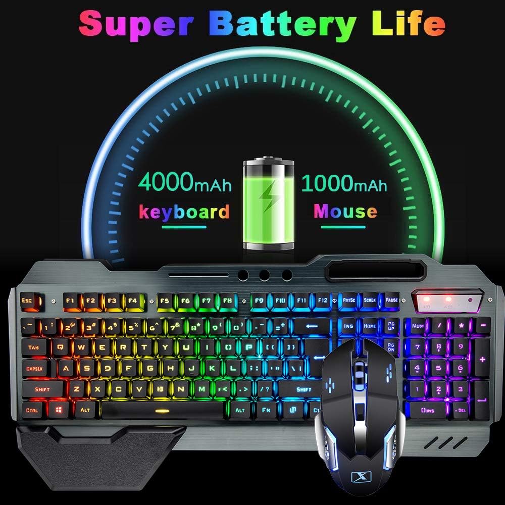 مجموعة لوحة مفاتيح وماوس لاسلك - مراجعة Gaming Keyboard Mouse Combo وسعره
