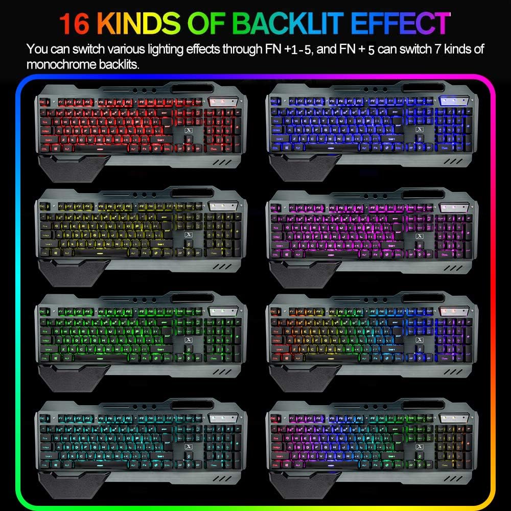 مجموعة لوحة مفاتيح وماوس لاسلك - مراجعة Gaming Keyboard Mouse Combo وسعره