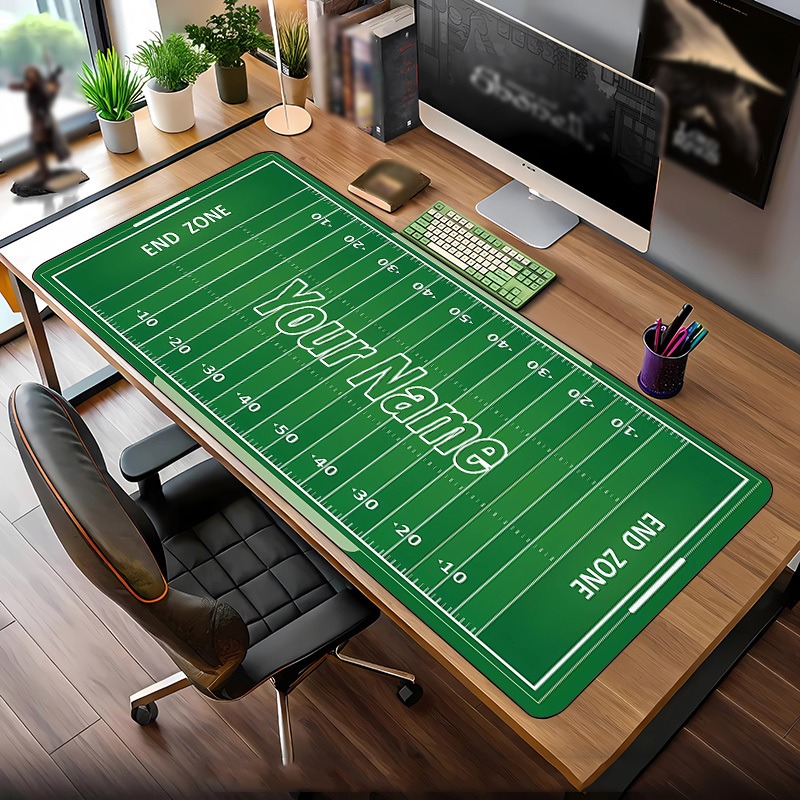 سجادة مكتب مخصصة بتصميم ملعب ك - مراجعة Gaming Keyboard Name وسعره
