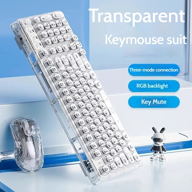 مجموعة لوحة مفاتيح وماوس لاسلك - مراجعة Keyboard Gaming Transparent وسعره