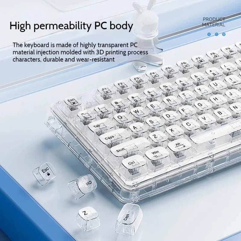 مجموعة لوحة مفاتيح وماوس لاسلك - مراجعة Keyboard Gaming Transparent وسعره