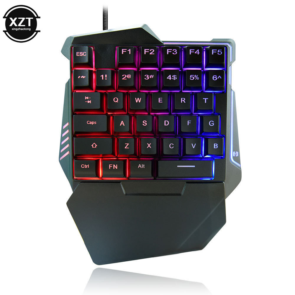 لوحة مفاتيح USB بيد واحدة للأل - مراجعة Gaming Keyboard Half وسعره