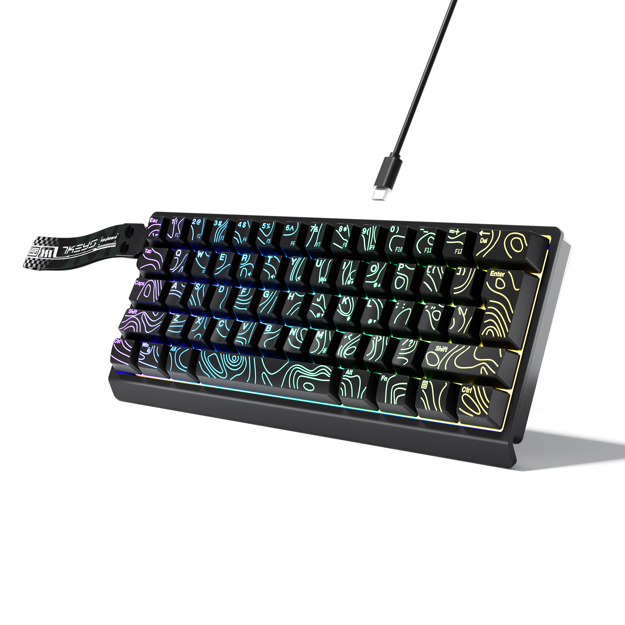 لوحة مفاتيح سلكية مدمجة بنسبة  - مراجعة Keyboard Gaming Transparent وسعره