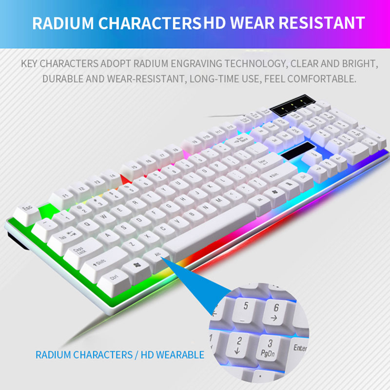 RGB الألعاب لوحة المفاتيح ألعا - مراجعة Gaming Keyboard Mouse Combo وسعره