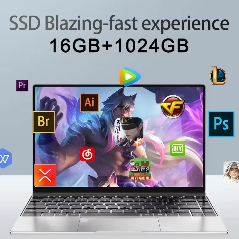 كمبيوتر محمول قوي مقاس 15.6 بو - مراجعة Gaming Keyboard Backlit وسعره