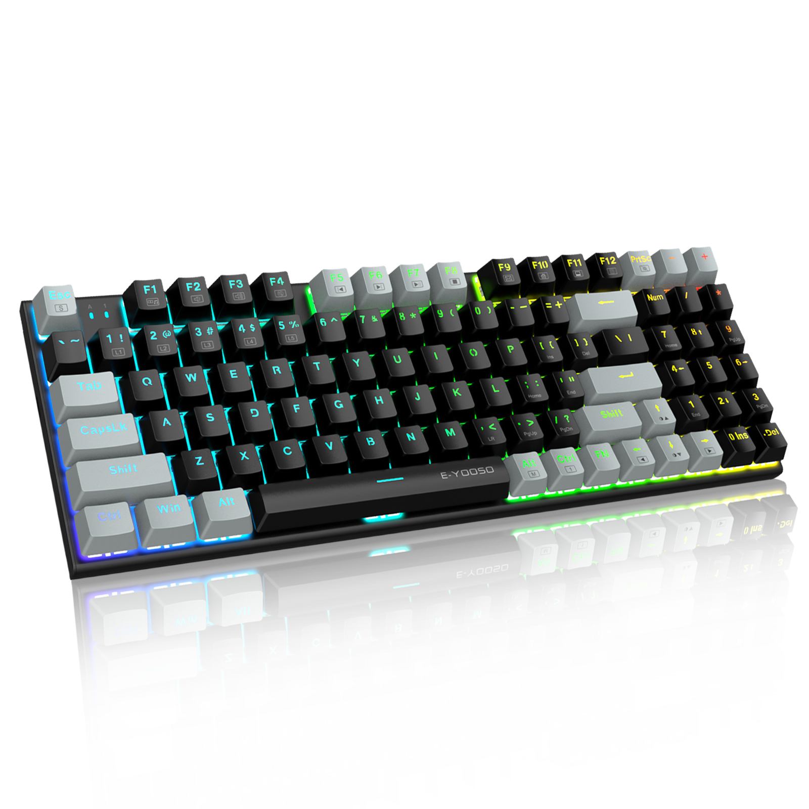 لوحة مفاتيح الألعاب الميكانيكي - مراجعة Gaming Keyboard E Yooso وسعره