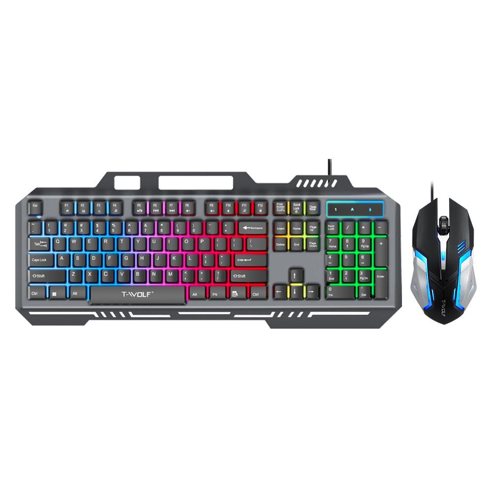 لوحة مفاتيح سلكية للألعاب T WO - مراجعة Gaming Keyboard Mouse Combo وسعره