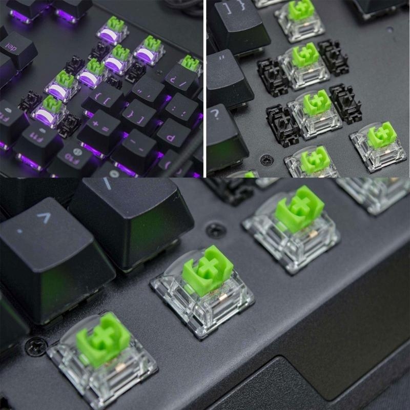 2 قطعة مفاتيح خضراء للوحة مفات - مراجعة Gaming Keyboard Ergo وسعره