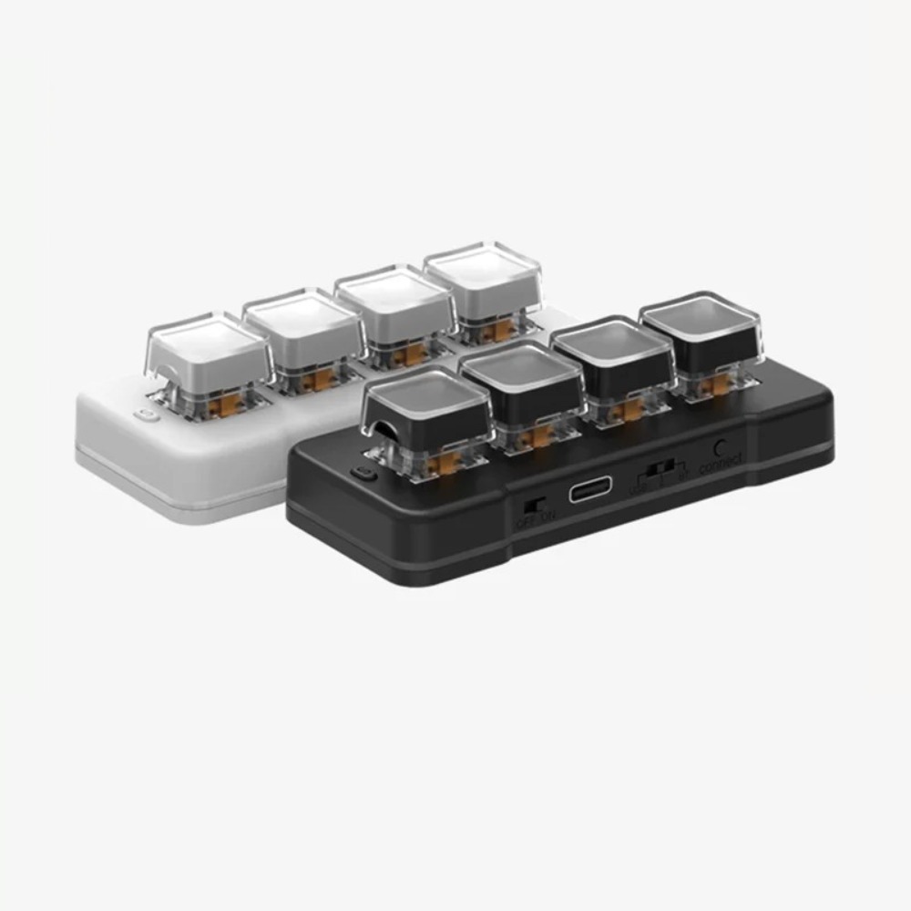 MK424Pro 4-Key Wireles لوحة مف - مراجعة Gaming Keyboard Mini Mechanical وسعره