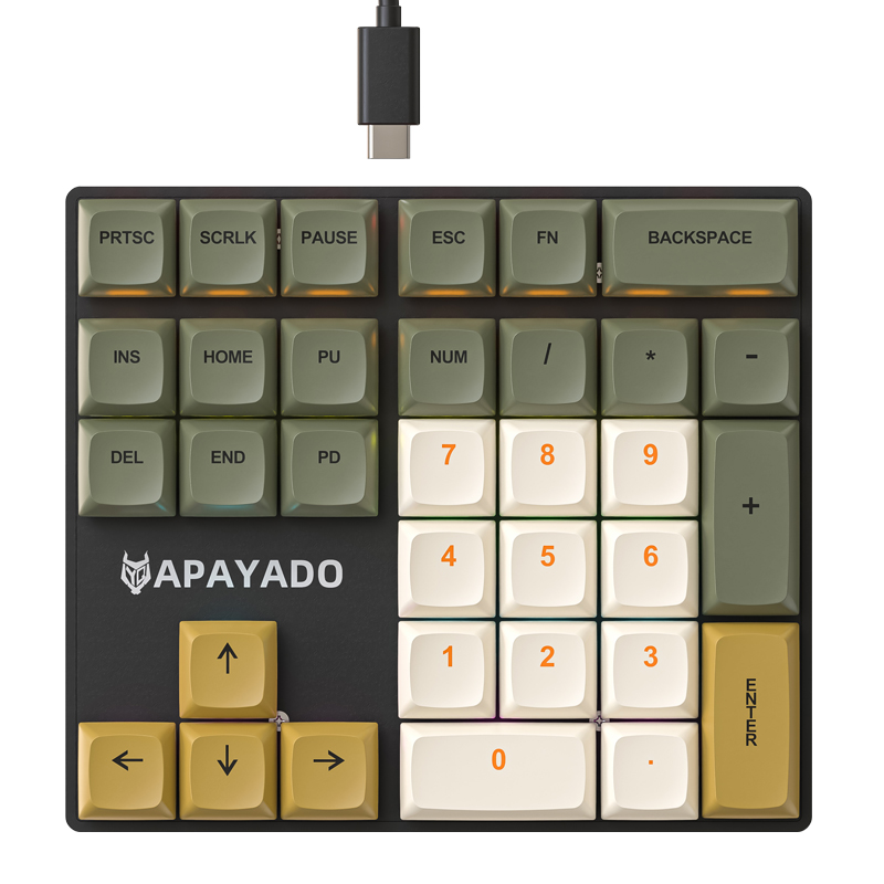 لوحة مفاتيح رقمية ميكانيكية سل - مراجعة Gaming Keyboard Half وسعره