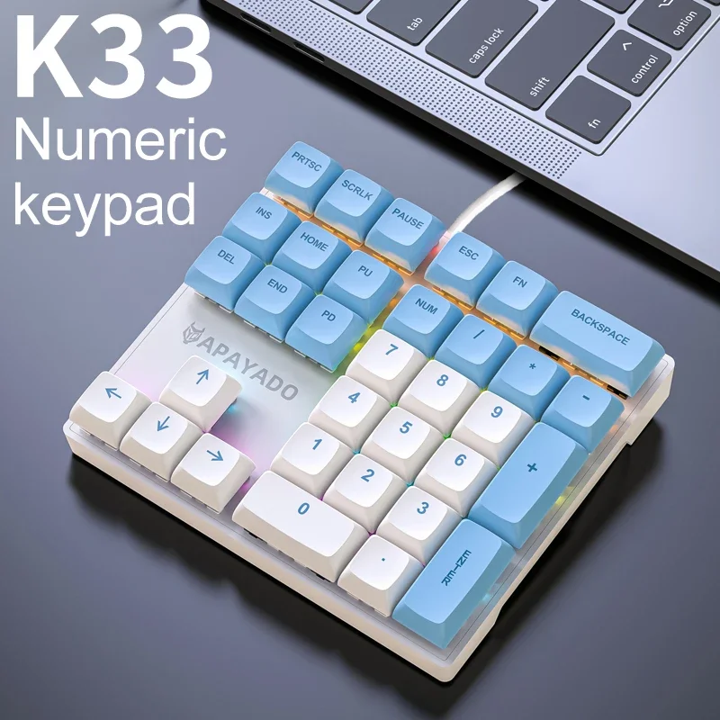 لوحة مفاتيح رقمية ميكانيكية سل - مراجعة Gaming Keyboard Half وسعره