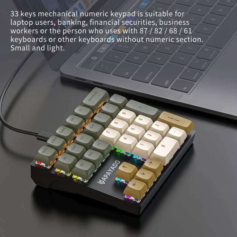 لوحة مفاتيح رقمية ميكانيكية سل - مراجعة Gaming Keyboard Half وسعره